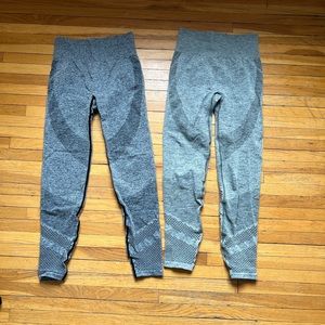 2PAIR PINK SEAMLESS LEGGINGS